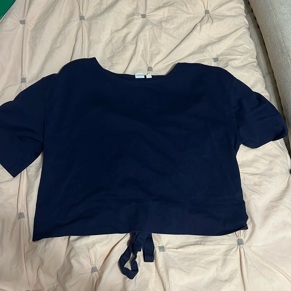 Gap Cropped Bow Shirt